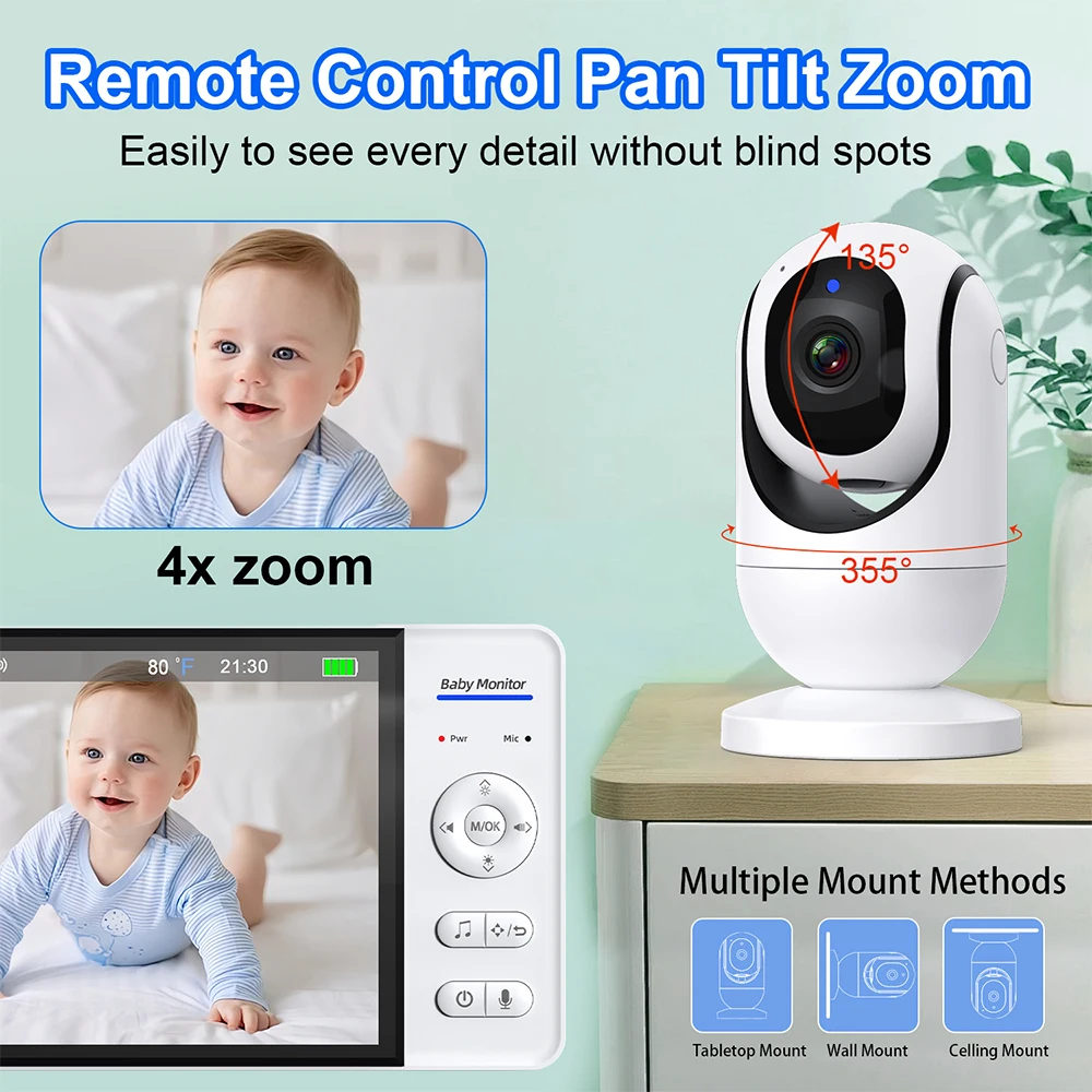 7.0'' Video Baby Monitor 720P  - огляд і ціна Home Cinema Wireless