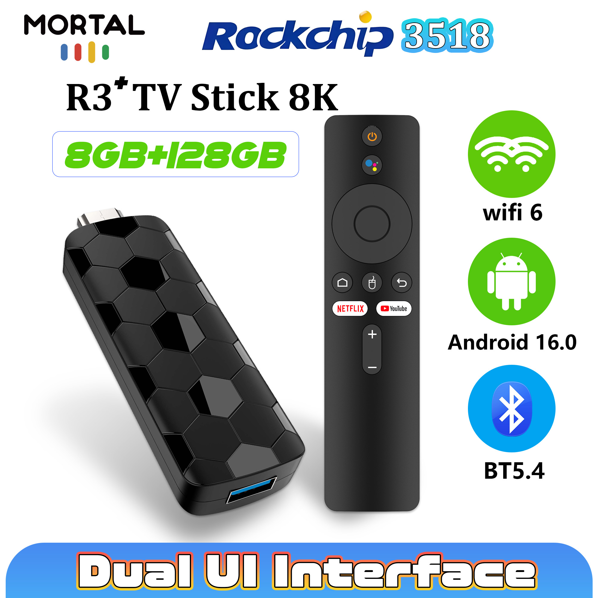 Mortal R3+ TV Stick Android 16 - огляд і ціна Home Cinema Tv