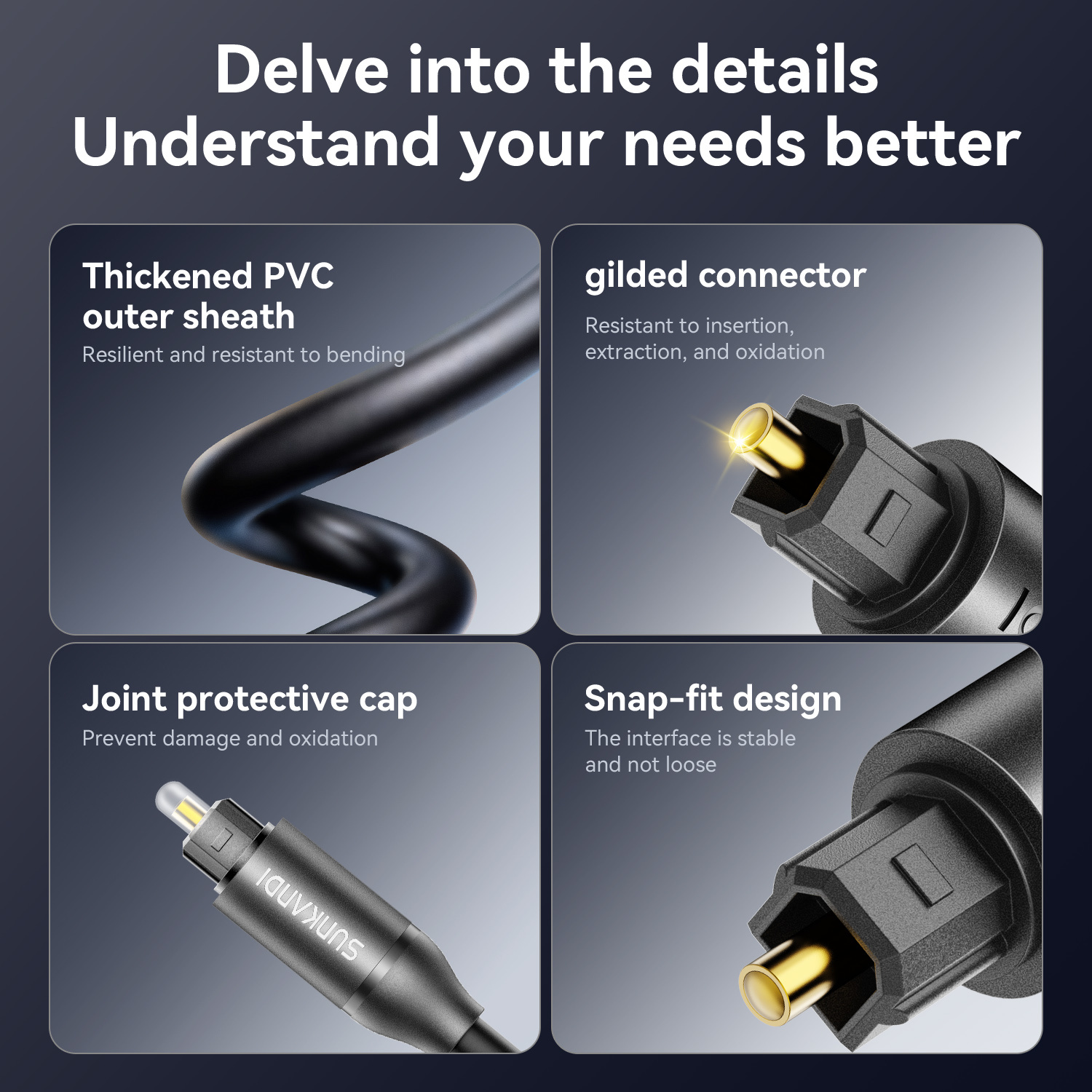 SUNKANDI Optical Audio Cable,  - огляд і ціна Home Cinema Tv