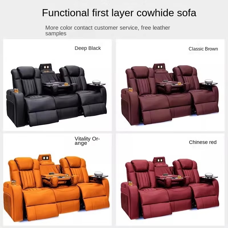 Leather Recliner Sofa Sets Pow - огляд і ціна Home Cinema Chairs